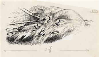 GARTH WILLIAMS (1912 - 1996) Stuart Little washed overboard.